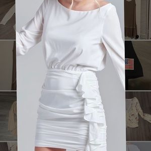 NWT Blue Blush White Dress